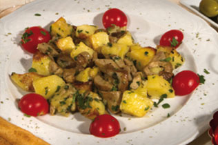 Antipasto Soute' di patate e funghi porcini - Cin Cin Bar Restaurant & Cafe' - MILANO