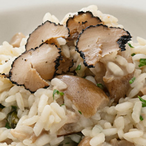 Risotto with porcini mushrooms and black truffle